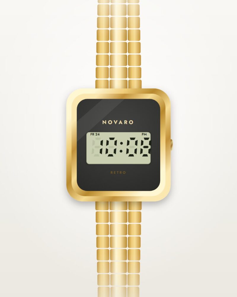 Novaro Retro Digital Gold