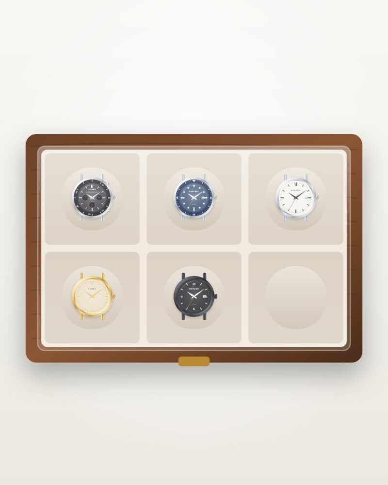 Orvik 6-Slot Watch Box