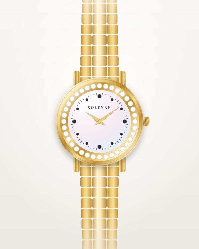 Solenne Crystal Bracelet Watch 30mm