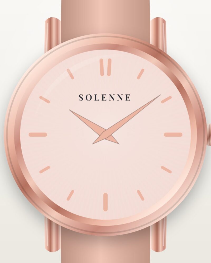 Solenne Rose Gold Mesh 32mm
